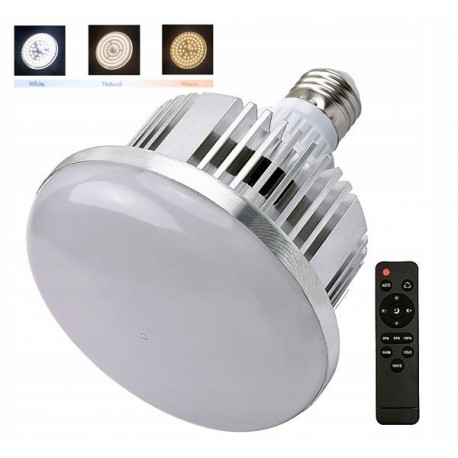 LAMPA ŻARÓWKA LED 60W/600W gwint E27 regulacja barwy oraz mocy z pilotem