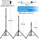 LAMPA KOSMETYCZNA F&V do RZĘS BRWI z 4 RAMIONAMI CZTERORAMIENNA 30W +STATYW