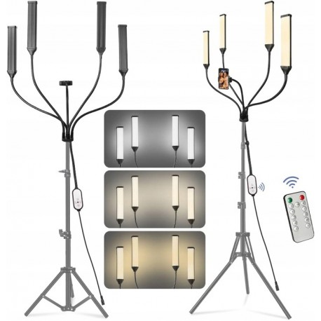 LAMPA KOSMETYCZNA F&V do RZĘS BRWI UST z 4 RAMIONAMI CZTERORAMIENNA 30W